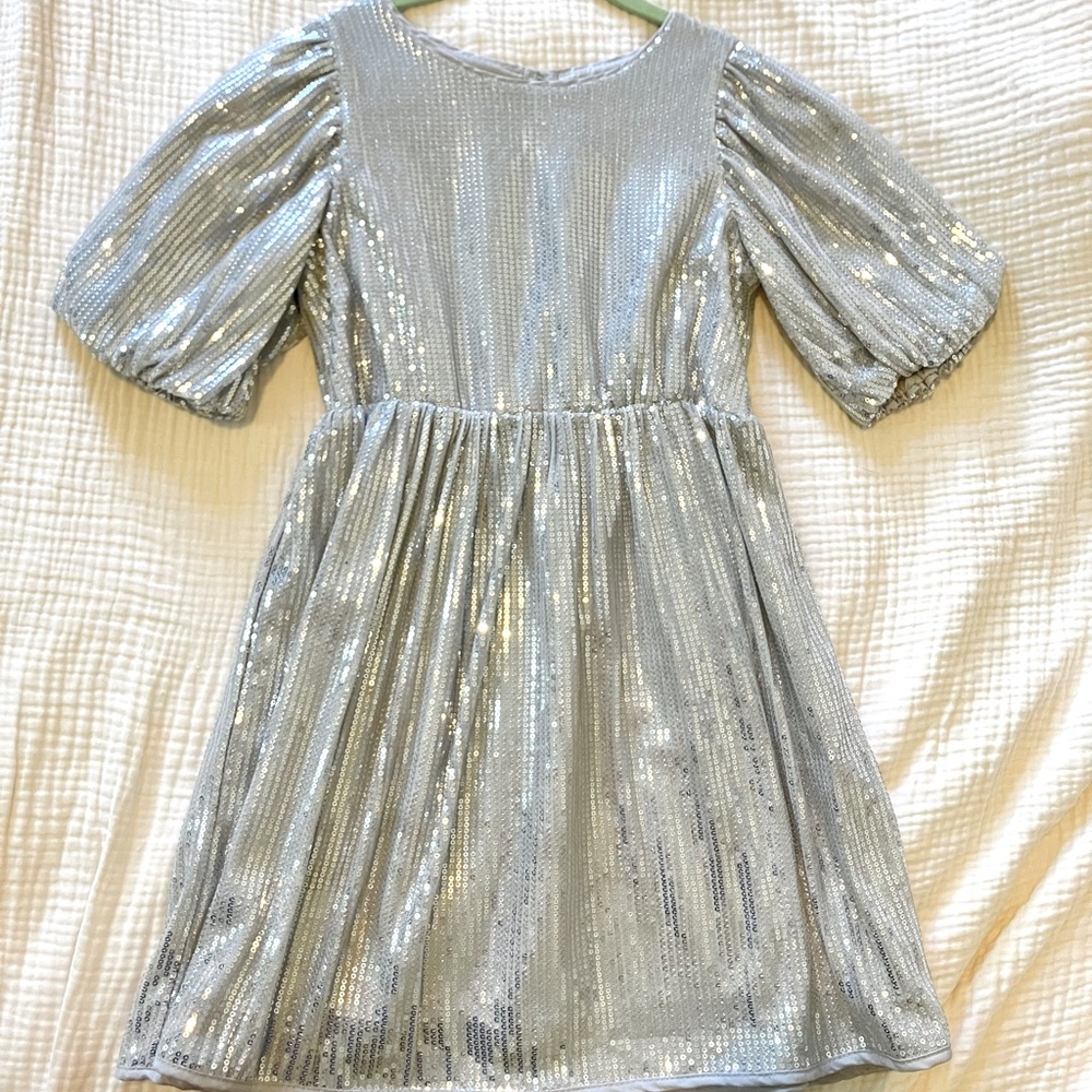 H&M Silver Sequin Kids/Girls Party Dress